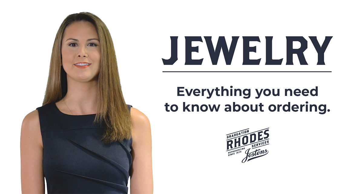 Rhodes Graduation Services Jewelry explainer video thumbnail.